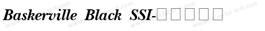 Baskerville Black SSI字体转换
